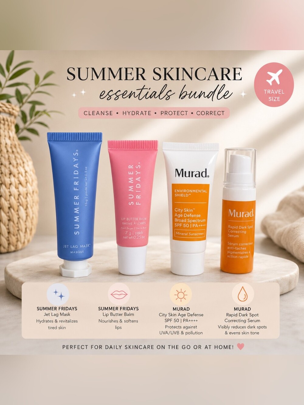 Summer Skincare Essentials Bundle